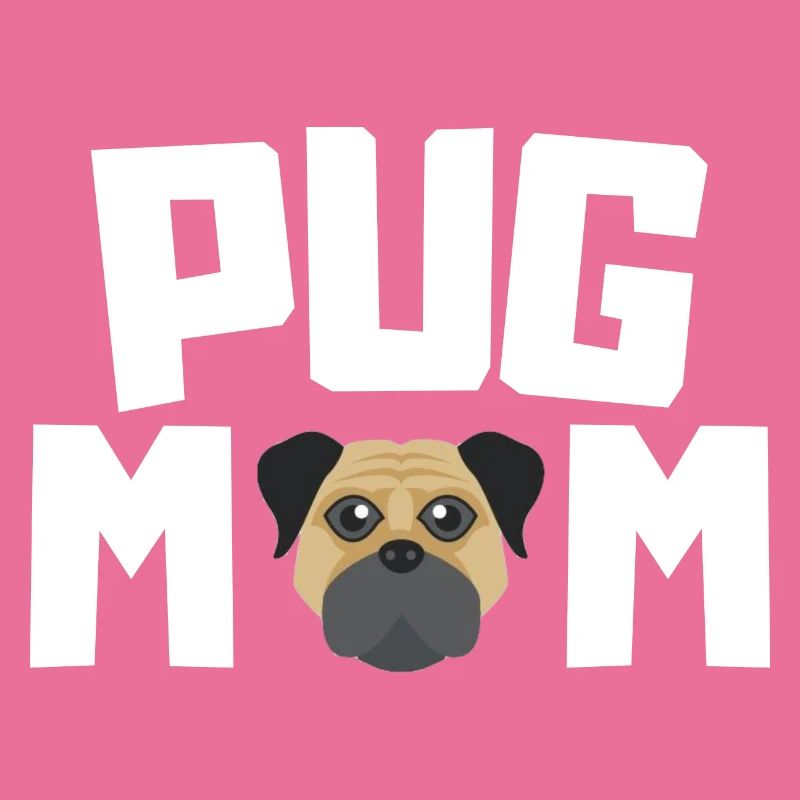 Mops Mama Hunde Haustier Muttertag Geschenk Mops