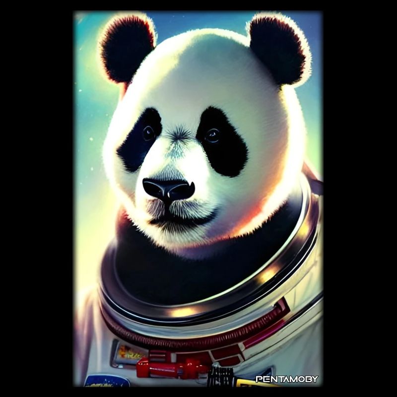 Panda Bear Panda Astronaut Future Sci-Fi Technology