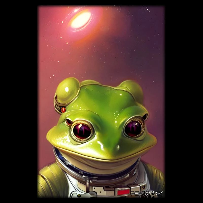 Frog Amphibian Astronaut Future Sci-Fi Technology