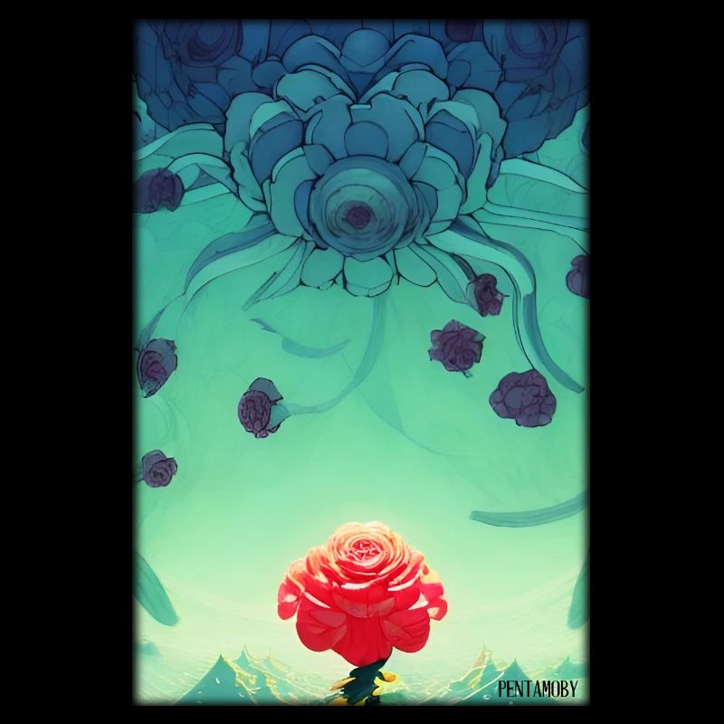 Rose Rose Fleur Spring Meadow Green