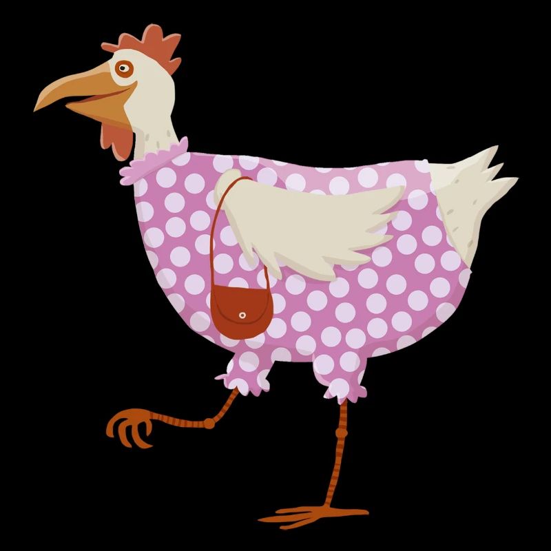 Huhn im Kleid