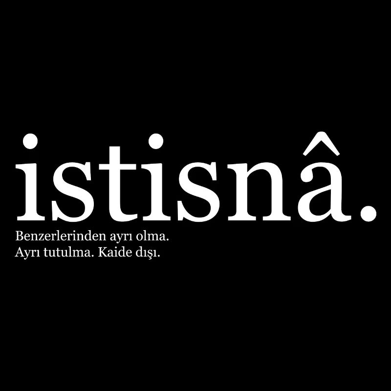 Istisna turc mots turcs disant cadeau