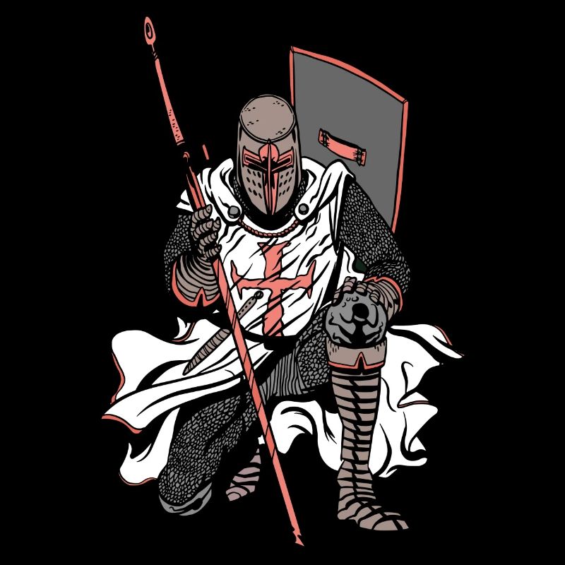 Kreuzritter, Tempelritter, Krieger crusader Ritter