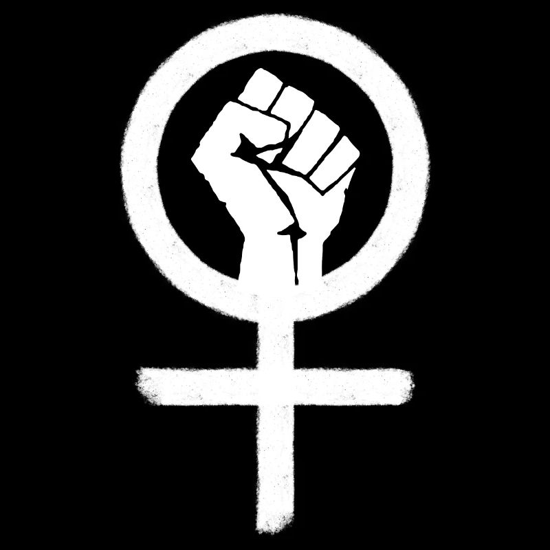 Feminist*in-Symbol | Weiblichkeitszeichen + Faust