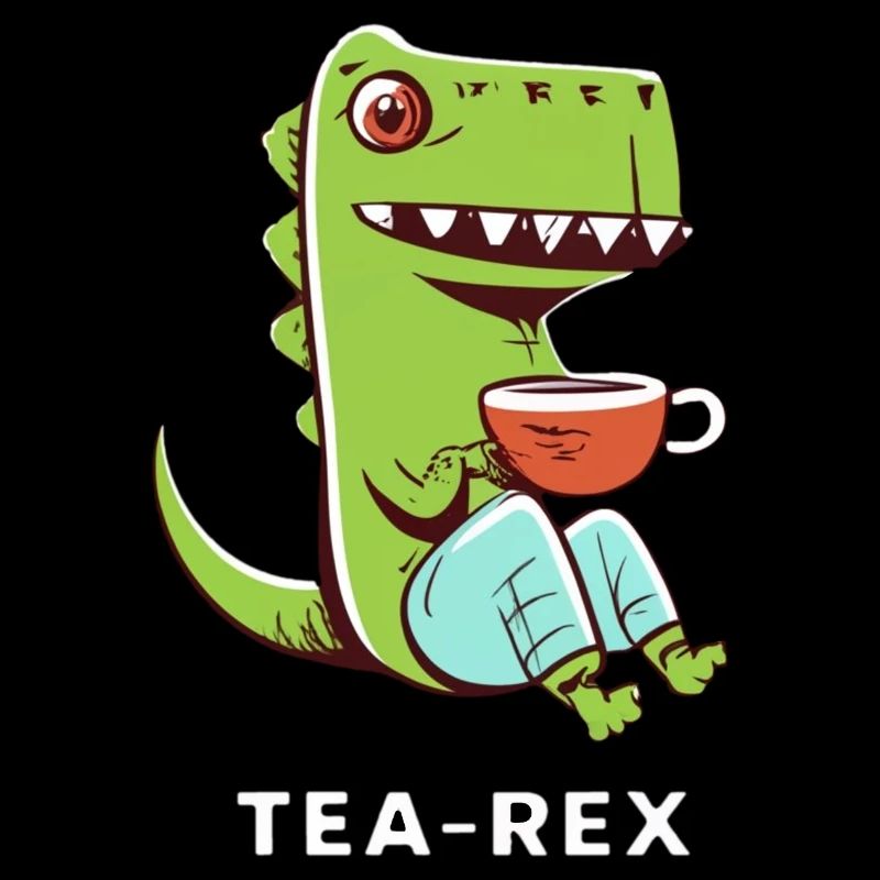 Tea-Rex - Dino Tee Liebhaber Design