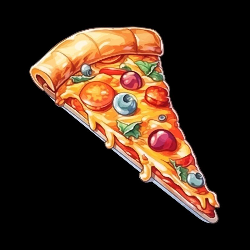 Lustiger Pizzaflüsterer Feinschmecker Pizzastück