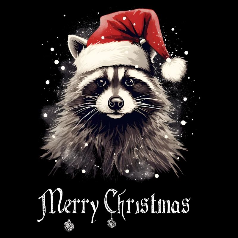 Santa Claus Waschbär