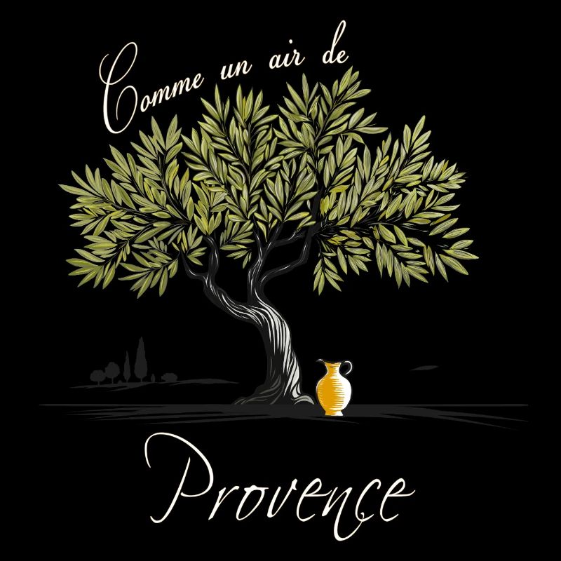 Olive tree, Provence landscape, Provençal art