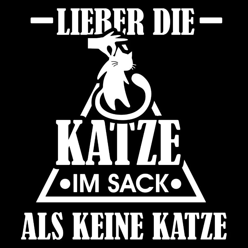 Katzen Tshirt-Sack