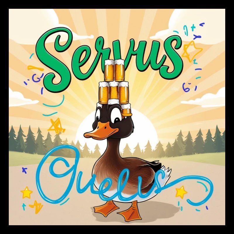 Servus SERVUS GRÜSST Euch die BIERENTE