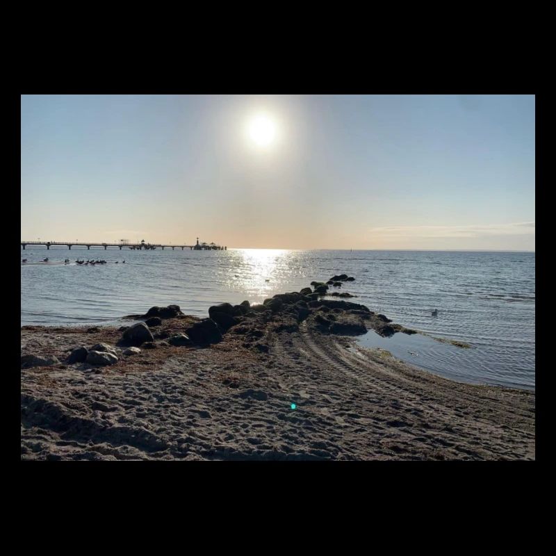 Baltic Sea with sun