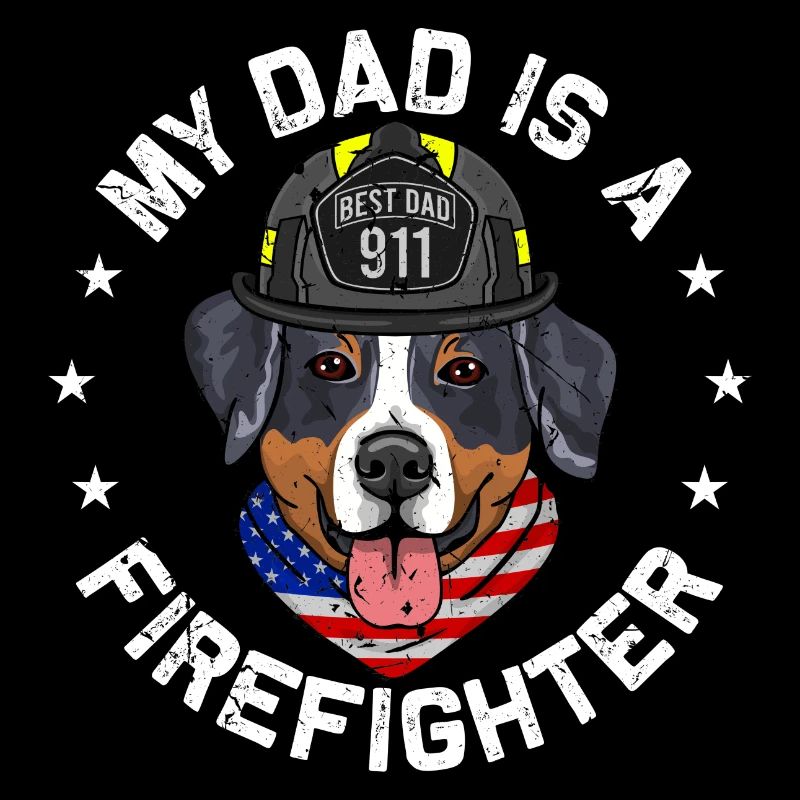 Berner Sennen Feuerwehr Papa