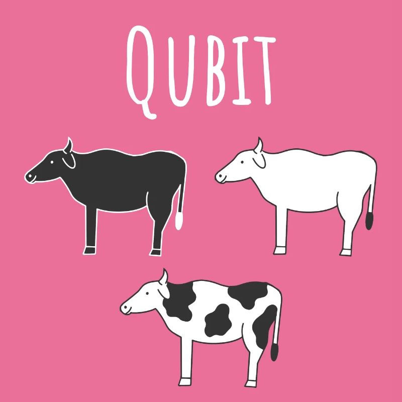 Quantencomputing mit Kühen Lustig Geschenk Kuhbit