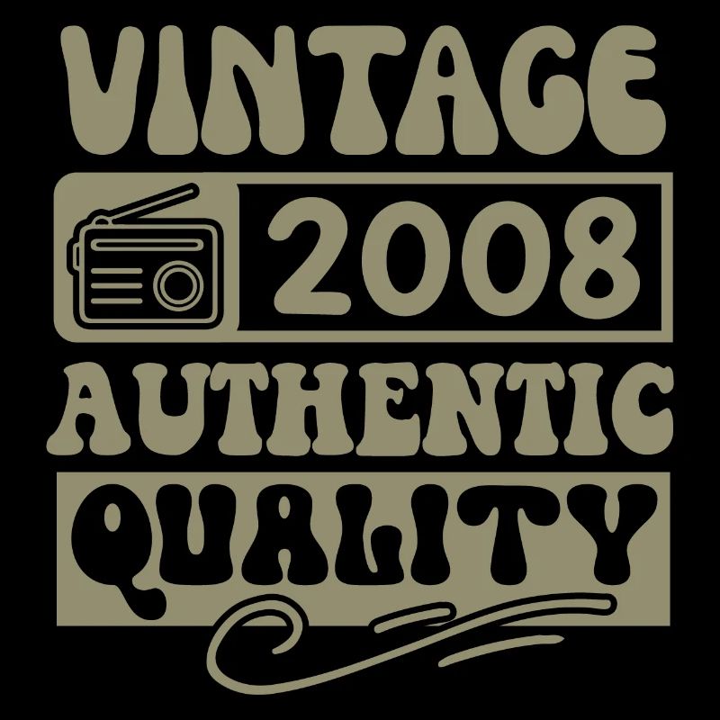 Authentic 2008 Millésime 2008 - Vintage 2008 Rétro