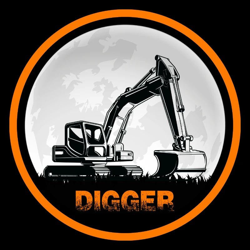 Baggerfahrer Bagger "Digger" Baggerschaufel