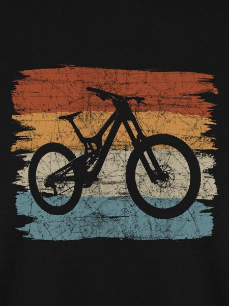 Retro Sunset Fahrrad-Silhouette