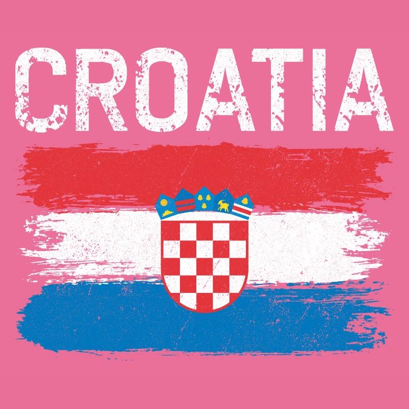 Kroatisches Pinselflaggenwappen