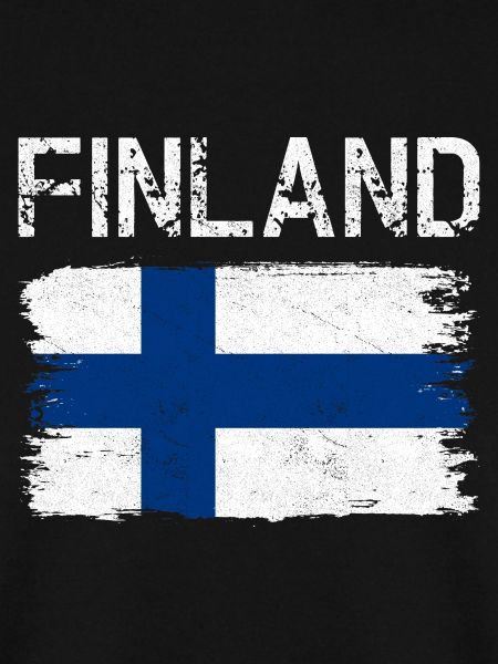 Finland Flag Distressed Brush