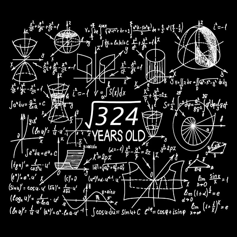 18th Birthday Math Math Student Mathefan