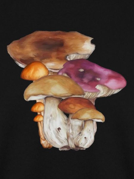Aquarell Waldpilze Kolonie