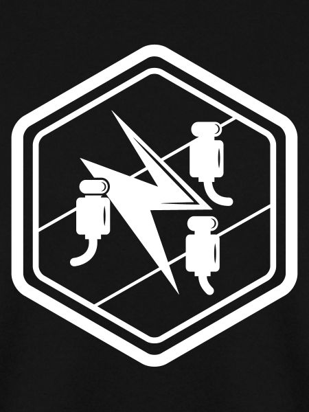 Tradition Elektriker Zunftzeichen Sechseck Emblem