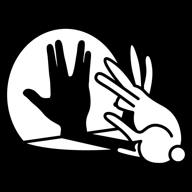Rabbit Shadow Hand Volcanic Greeting trekkie