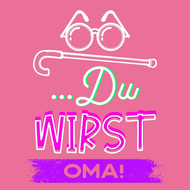 Sehschwäche Brille Statement Großmutter Oma