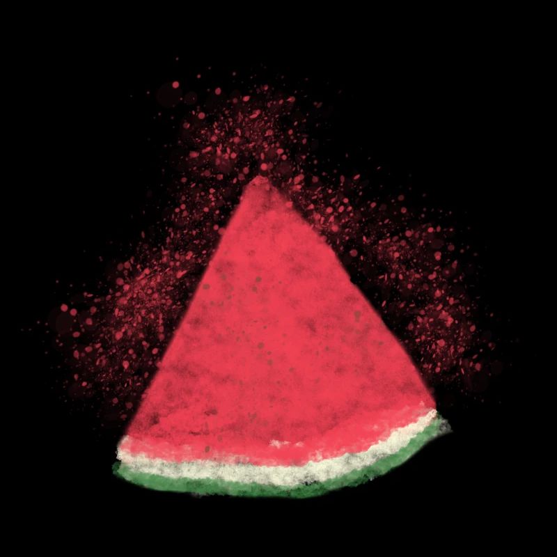 Pastèque, Pastèque, Melon, Aquarelle