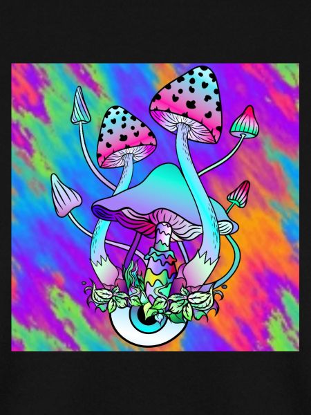 Zauberpilze bunt Psychedelische Pilz Kunst