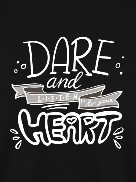 Motivational hand lettering message