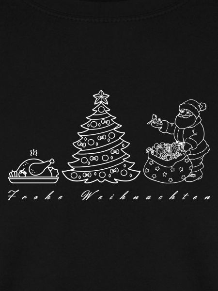 Weihnachtsskizze Baum Santa
