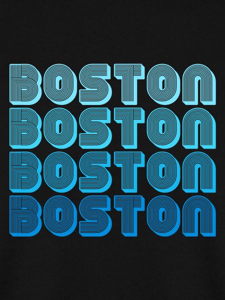 Boston Wiederholungs-Muster Blau Gradient