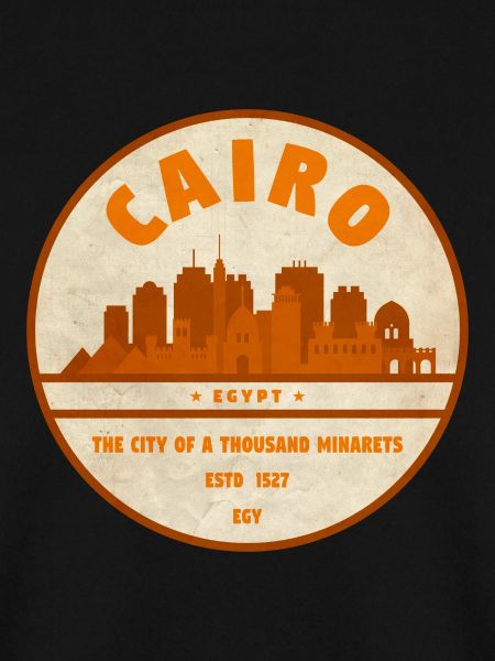 Kairo Retro Stadtsilhouette Badge