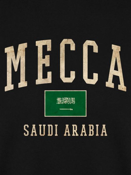 Mecca Saudisches Retro-Emblem