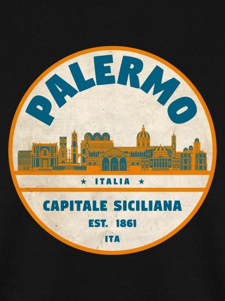 Palermo Retro Stadtlogo rund