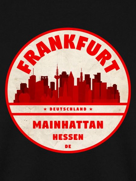 Mainhattan Skyline Retro Aufdruck