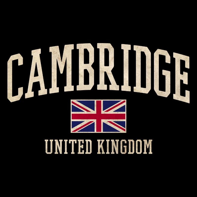 Bannière du drapeau vintage de Cambridge UK