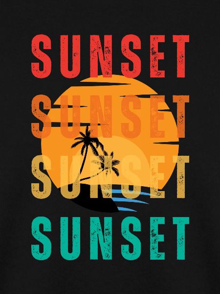 Sunset Palm Gradient