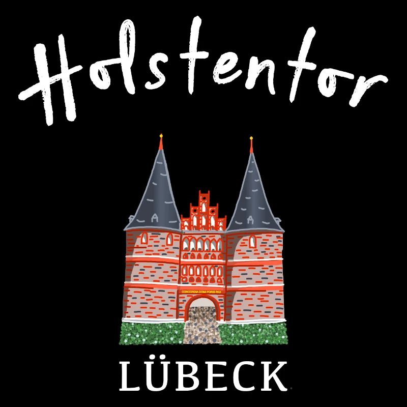 Holsten Gate Lübeck, point de repère Schleswig-Holstein