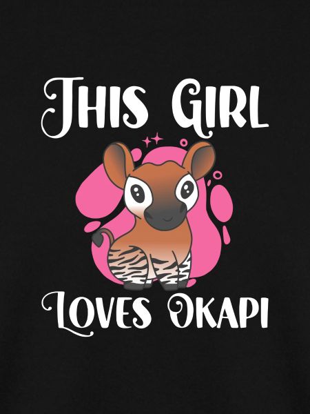 Dieses Mädchen liebt Okapi