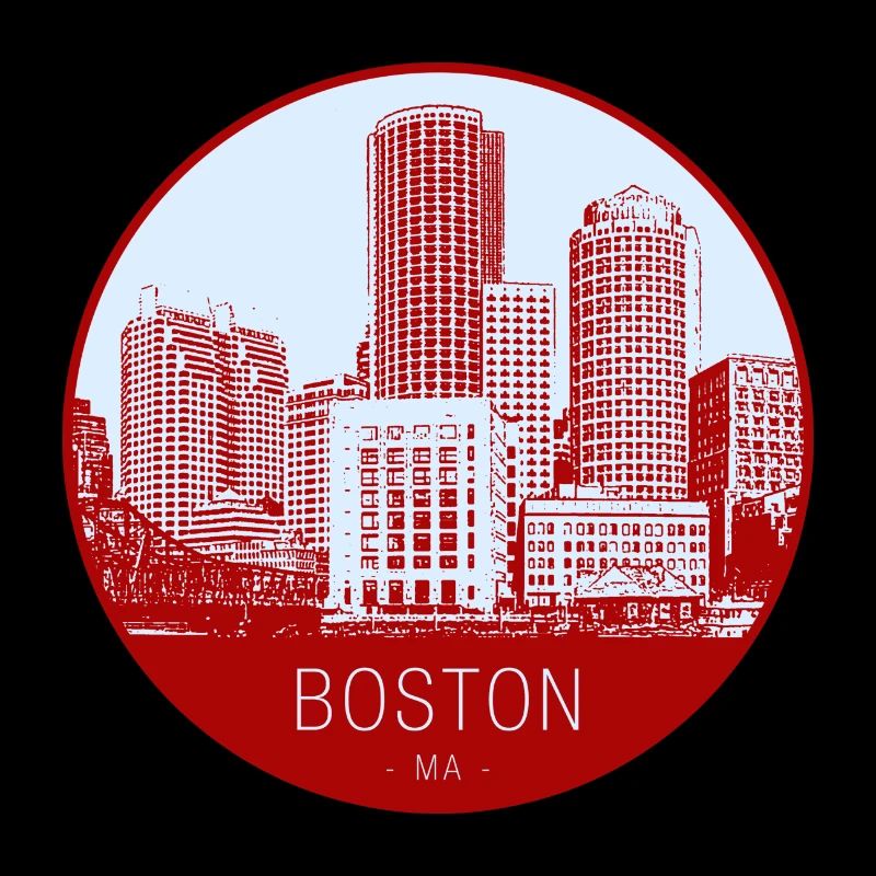 Boston Skyline Rundkreis