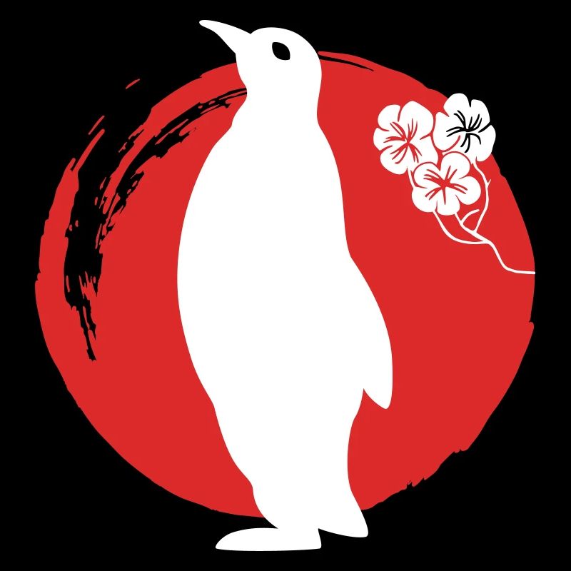 Silhouette de pingouin japonais