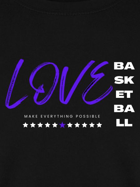 Ich liebe Basketball blau