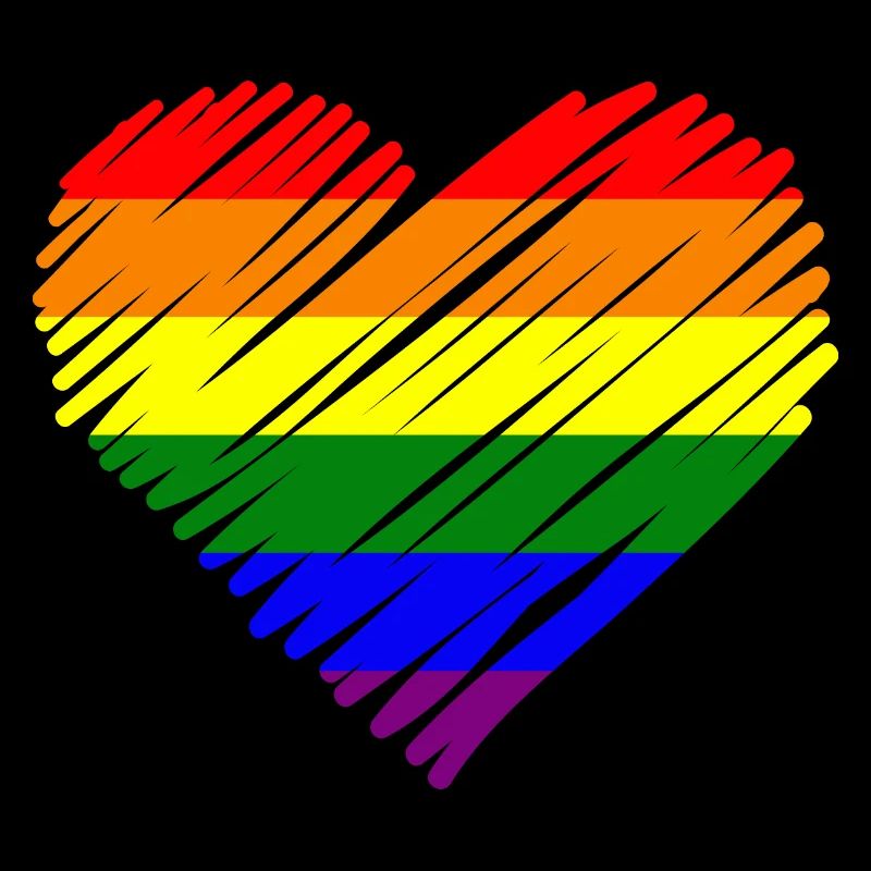Regenbogen Pride Herz