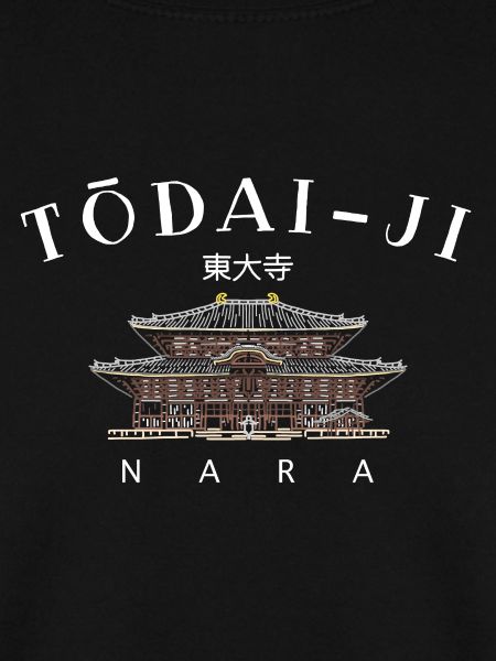 Nara Todai-ji, World Heritage, Temple in Japan Drawing