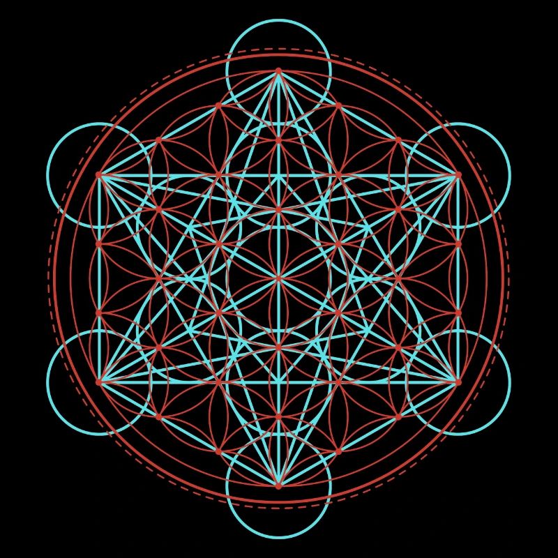 Lebendige Blume des Lebens Geometrie