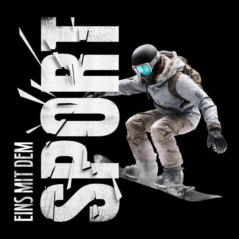 Eins mit dem Sport - Snowboard