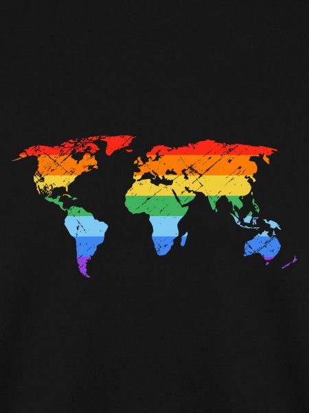 Regenbogen-Weltkarte Pride