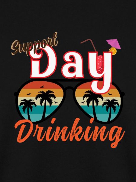 Day Drinking Palm Print