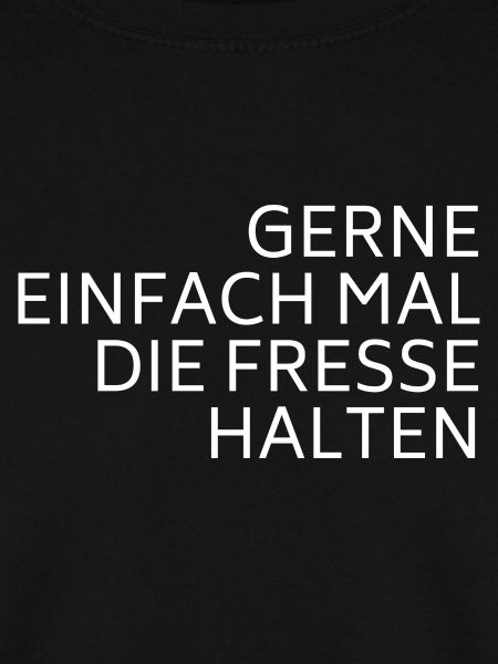 Fresse halten weiß